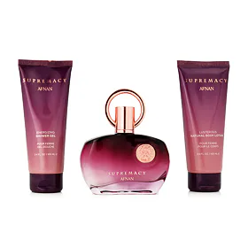 Afnan Supremacy Purple zestaw dla kobiet Woda perfumowana 100 ml + Żel pod prysznic 100 ml + Mleczko