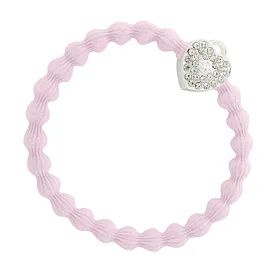 By Eloise London Silver Bling Heart Lock Gumka do włosów dla kobiet