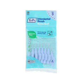TePe Extra Soft szczoteczki międzyzębowe 3 niebieskie (0,6 mm) 8 szt.