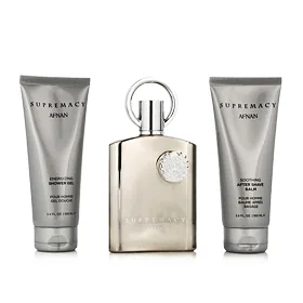 Afnan Supremacy Silver zestaw dla mężczyzn Woda perfumowana 100 ml + Balsam po goleniu 100 ml + Żel
