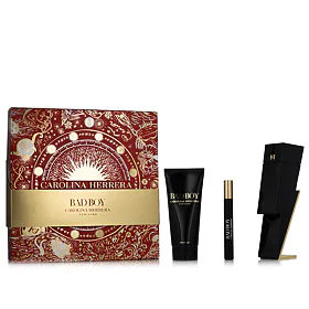 Carolina Herrera Bad Boy zestaw dla mężczyzn Woda toaletowa 100 ml + Woda toaletowa 10 ml + Żel pod
