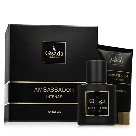 Gisada Ambassador Intense zestaw dla mężczyzn Woda perfumowana 50 ml + Żel pod prysznic 100 ml