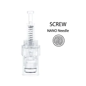 BBmessopen wymienne sterylne głowice do Electric Microneedling Pen NANO igły (gwint zewnętrzny) 10 s