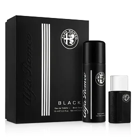 Alfa Romeo Black Zestaw woda toaletowa 15 ml + spray do ciała 150 ml