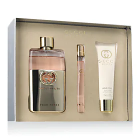 Gucci Guilty Pour Femme zestaw dla kobiet Woda toaletowa 90 ml + Woda toaletowa 10 ml + Mleczko do c