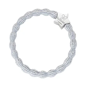 By Eloise London Metallic Silver Star Gumka do włosów dla kobiet
