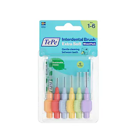 TePe Extra Soft szczoteczki międzyzębowe 1-6 Mix 6 szt.
