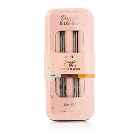 Barry M Dazzle & Define Metallic Crayons (Orchid Flower, White, Galactic Teal) 3 ks