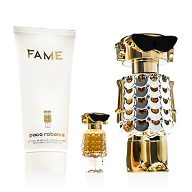 Paco Rabanne Fame zestaw dla kobiet Woda perfumowana 80 ml + Woda perfumowana 4 ml + Mleczko do ciał