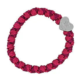 By Eloise London Woven Silver Heart Gumka do włosów dla kobiet