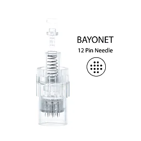 BBmessopen wymienne sterylne głowice do Electric Microneedling Pen 12 igieł (gwint wewnętrzny) 10 sz
