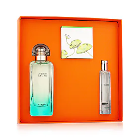 Hermes Un Jardin Sur le Nil zestaw  Woda toaletowa 100 ml + Woda toaletowa 15 ml + Mydło w kostce 50