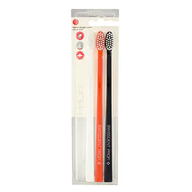 Swissdent Profi Gentle Trio Szczoteczka do zębów 3 szt Odcień White, Black, Orange