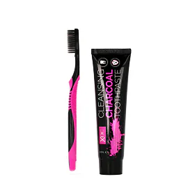Xpel Oral Care Cleansing Charcoal pasta do zębów 100 ml + szczoteczka do zębów