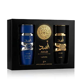 Lattafa Asad zestaw  Woda perfumowana Asad 100 ml + Woda perfumowana Asad Zanzibar 100 ml