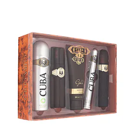 Cuba Gold Zestaw woda toaletowa 100 ml + woda po goleniu 100 ml + żel pod prysznic 200 ml + dezodora