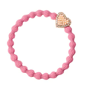 By Eloise London Rose Gold Bling Heart Gumka do włosów dla kobiet