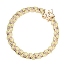 By Eloise London Woven Gold Star Gumka do włosów dla kobiet