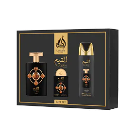 Lattafa Pride Al Qiam Gold zestaw  Woda perfumowana 100 ml + Woda perfumowana 20 ml + Dezodorant 200