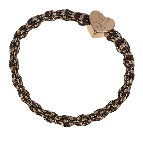 By Eloise London Metallic Gold Heart Gumka do włosów dla kobiet