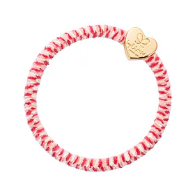 By Eloise London Velvet Gold Heart Gumka do włosów