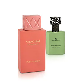 Swiss Arabian Shaghaf Nectar Blush zestaw  Ekstrakt perfum Patchouli 01 50 ml + Woda perfumowana Sha