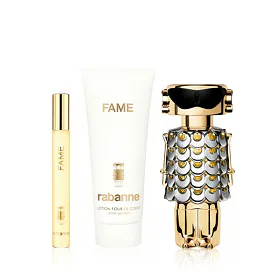 Paco Rabanne Fame zestaw dla kobiet Woda perfumowana 80 ml + Woda perfumowana 10 ml + Mleczko do cia